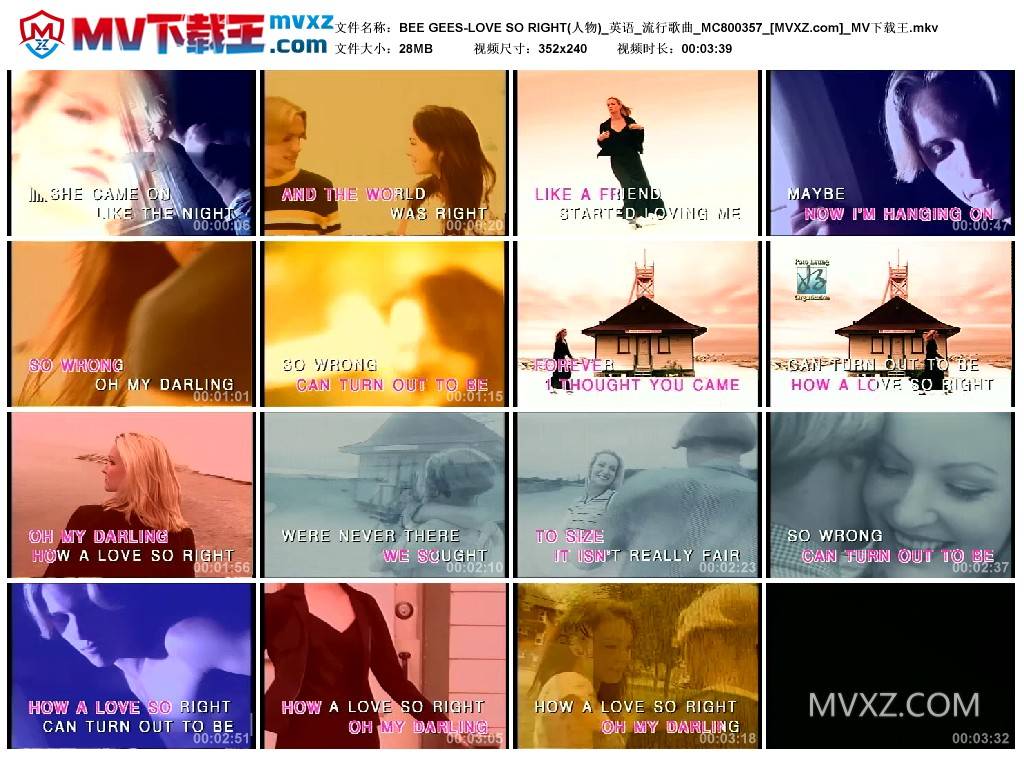 BEE GEES-LOVE SO RIGHT(人物)_英语_流行歌曲_MC800357